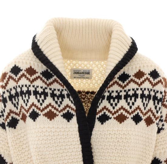 26FW 자딕앤볼테르 가디건 KWCO01552 252 WHITE - ZADIG & VOLTAIRE