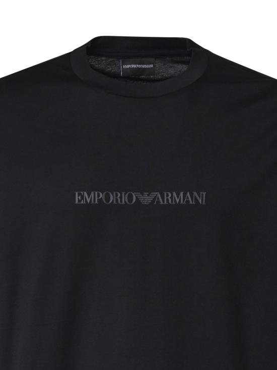 26FW 엠포리오 아르마니 반팔 티셔츠 EM004583 AF13669MC540 BLACK - EMPORIO ARMANI