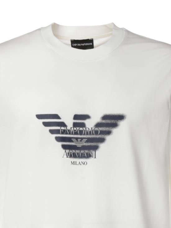 26FW 엠포리오 아르마니 반팔 티셔츠 EM006765 AF10017U0003 WHITE - EMPORIO ARMANI