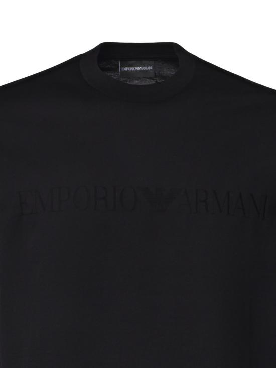 26FW 엠포리오 아르마니 반팔 티셔츠 EM004593 AF10762FC302 BLACK - EMPORIO ARMANI