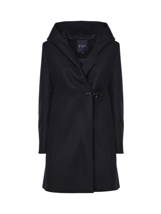 26FW 페이 코트 NAW54533110YMV B999 BLACK