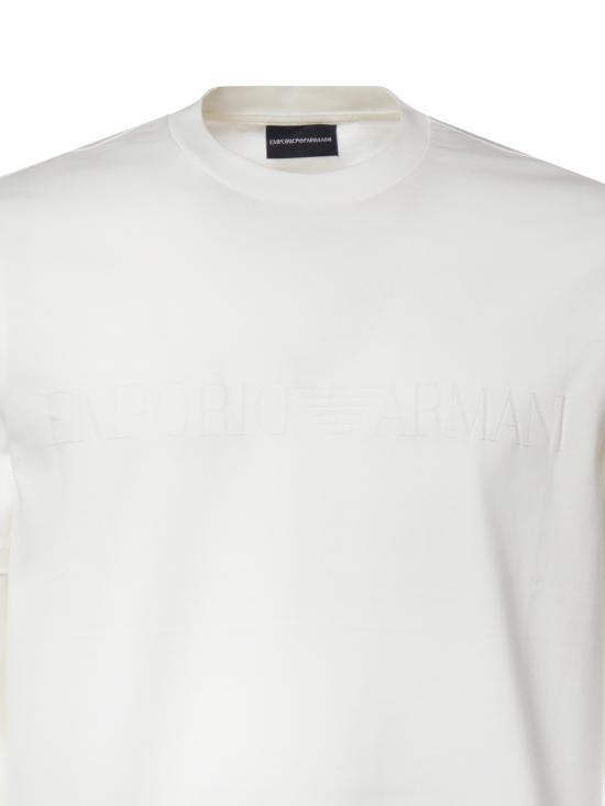 26FW 엠포리오 아르마니 반팔 티셔츠 EM004593 AF10762F0201 WHITE - EMPORIO ARMANI
