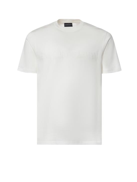 26FW 엠포리오 아르마니 반팔 티셔츠 EM004593 AF10762F0201 WHITE