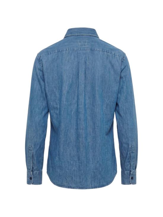 26FW 브루넬로 쿠치넬리 셔츠 MH192S1898 C8333 BLU - BRUNELLO CUCINELLI