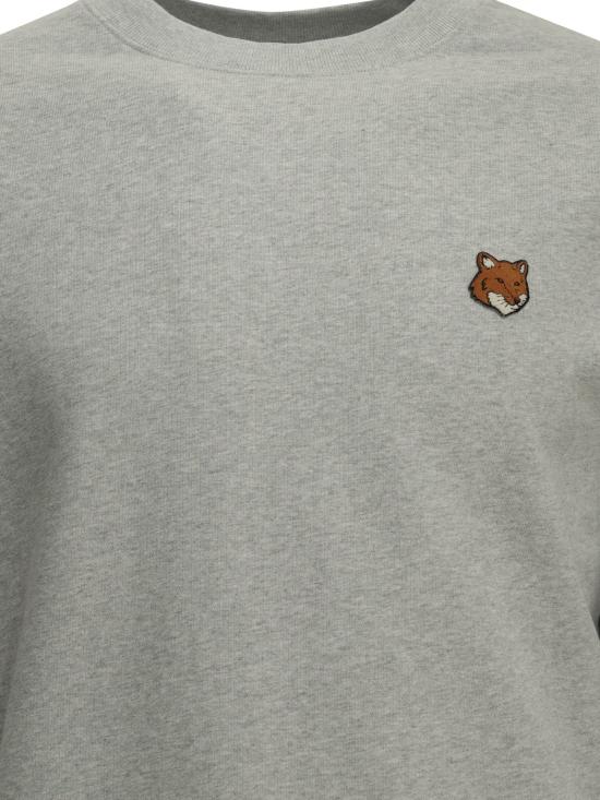 26FW 메종키츠네 긴팔 티셔츠 폭스 헤드 스웨트셔츠 그레이 - MAISON KITSUNE