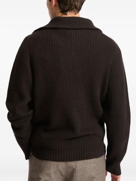 26FW 이브살로몬 스웨터 27W24WUH50272MAMO A2315 BROWN - YVES SALOMON