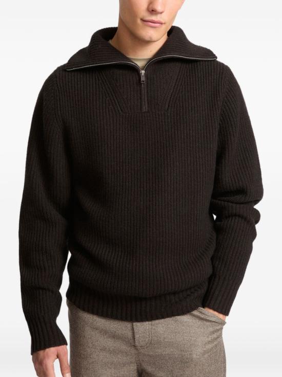 26FW 이브살로몬 스웨터 27W24WUH50272MAMO A2315 BROWN - YVES SALOMON