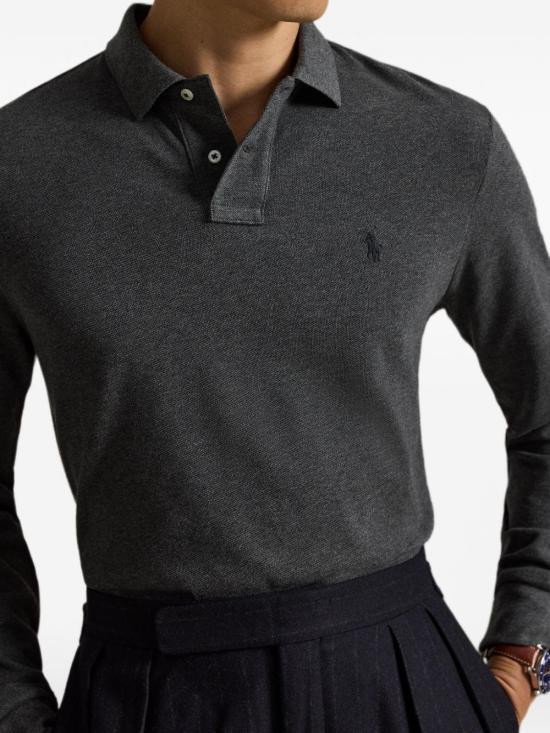 26FW 폴로 랄프로렌 클래식 핏 코튼 폴로 셔츠 710680790 501 GRIGIO - POLO RALPH LAUREN