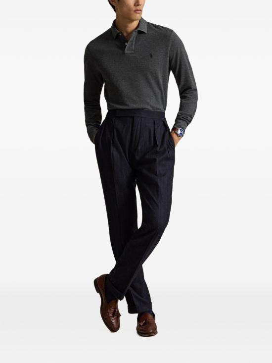 26FW 폴로 랄프로렌 클래식 핏 코튼 폴로 셔츠 710680790 501 GRIGIO - POLO RALPH LAUREN
