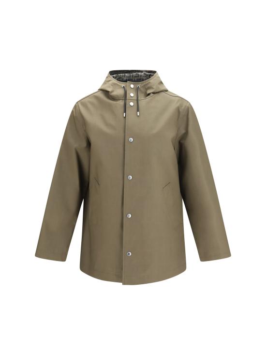26FW 펜디 코트 FF0903 B1UEF1XEW VERDE MILIT TABACCO