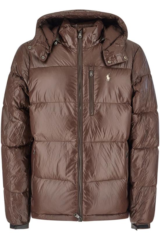 26FW 폴로 랄프로렌 고햄 글로시 다운 자켓 710968281 500 NUTMEG BROWN GLOSSY