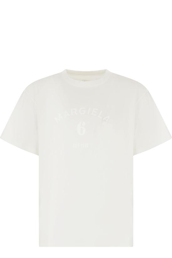 26FW MM6 메종마르지엘라 반팔 티셔츠 SH2GC0048M20048 101 OFF WHITE