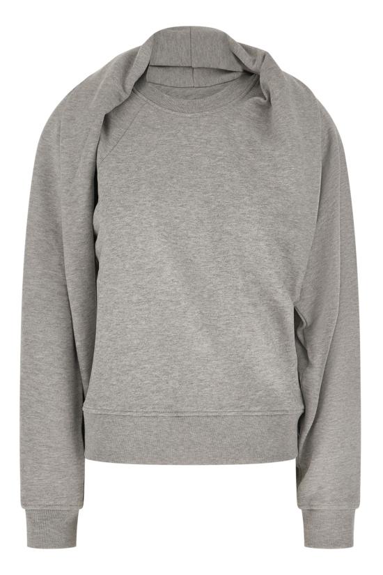 26FW 드리스 반 노튼 후드 티셔츠 2620111344612 813 GREY MELANGE