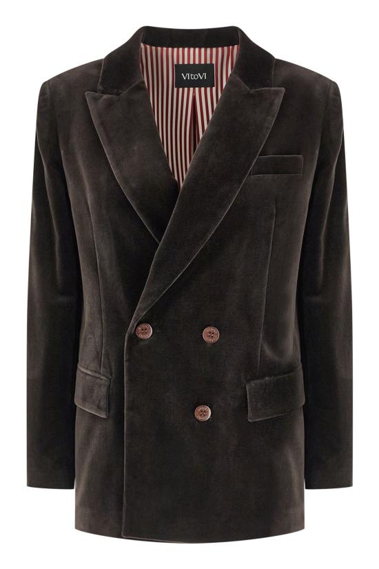 26FW 비토비 베스트 MOVEVELLUTO MARRONE