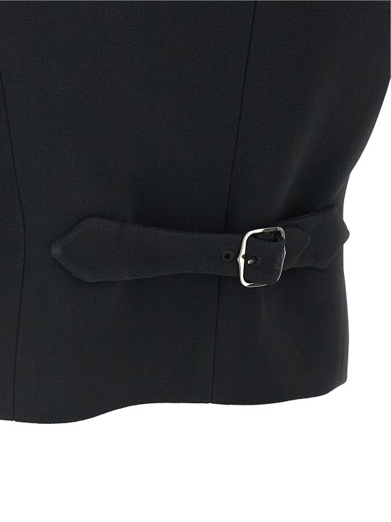 26FW 에르마노 설비노 베스트 D496N703TEILM95708 Black - ERMANNO SCERVINO