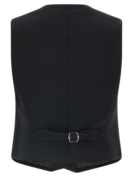 26FW 에르마노 설비노 베스트 D496N703TEILM95708 Black - ERMANNO SCERVINO