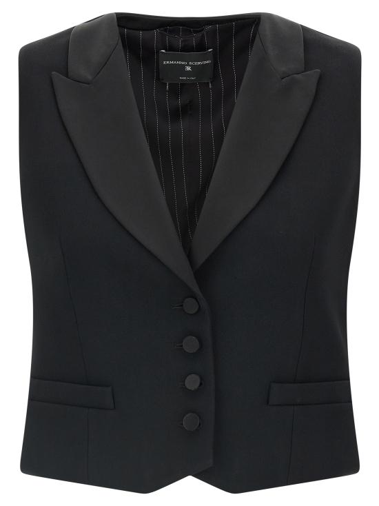 26FW 에르마노 설비노 베스트 D496N703TEILM95708 Black