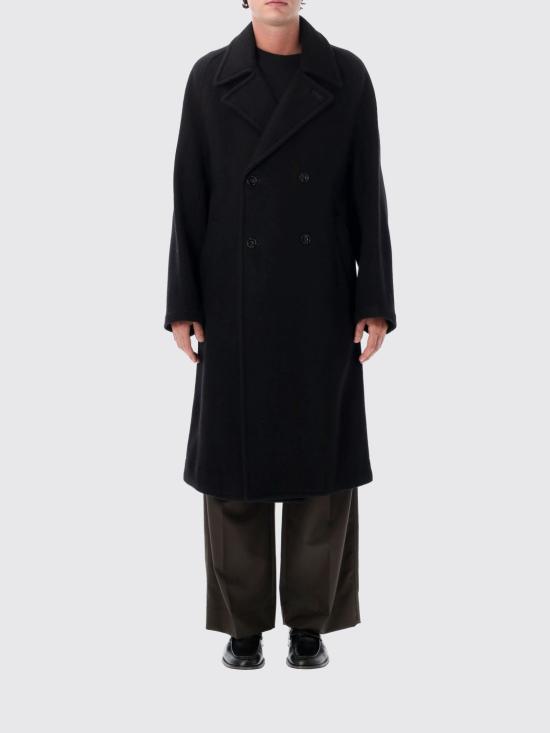 26FW 르메르 더블 브레스티드 펠티드 울 앤 알파카 코트 CO1169LF1700 BK999 Black