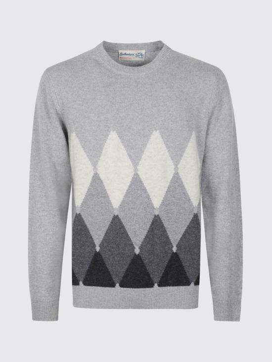 26FW 발렌타인 스웨터 B2P0007K0A8 95024 Grey 1 - BALLANTYNE