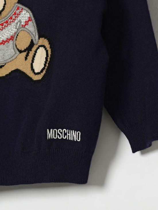 26FW [키즈] 모스키노 풀오버 MUW00YLHE66 40016 Blue - MOSCHINO