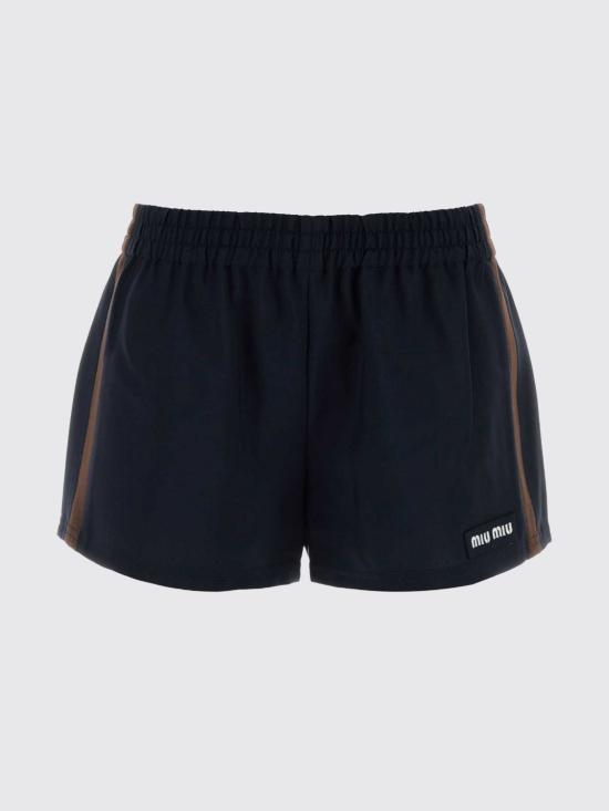 26FW 미우미우 키드 모헤어 쇼츠 MP2017SOOO12I1 F0124 Navy