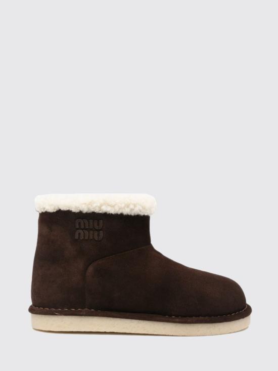 26FW 미우미우 스웨이드 앵클 부츠 5T515EZ0G F0003 Brown