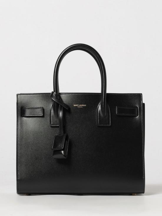 26FW 생로랑 스무스 레더 삭 드 주르 베이비백 42186302G9W 1000 Black