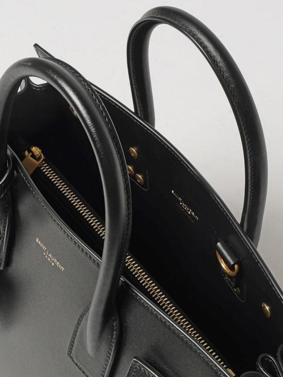 26FW 생로랑 스무스 레더 삭 드 주르 베이비백 42186302G9W 1000 Black - SAINT LAURENT