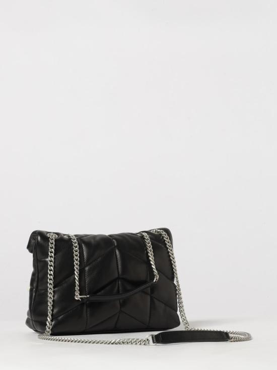 26FW 생로랑 토이 푸퍼 소프트 나파 램스킨 숄더백 7593371EL00 1000 Black - SAINT LAURENT