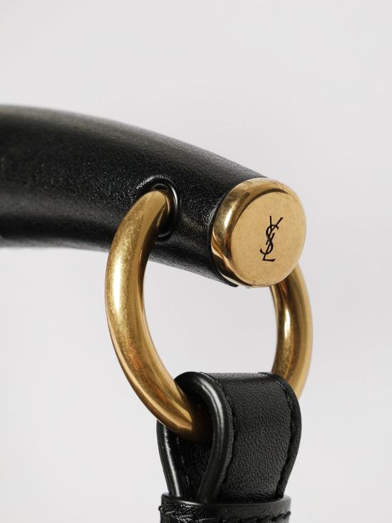 26FW 생로랑 몸바사 스몰 레더백 851432AAGWJ 1000 Black - SAINT LAURENT