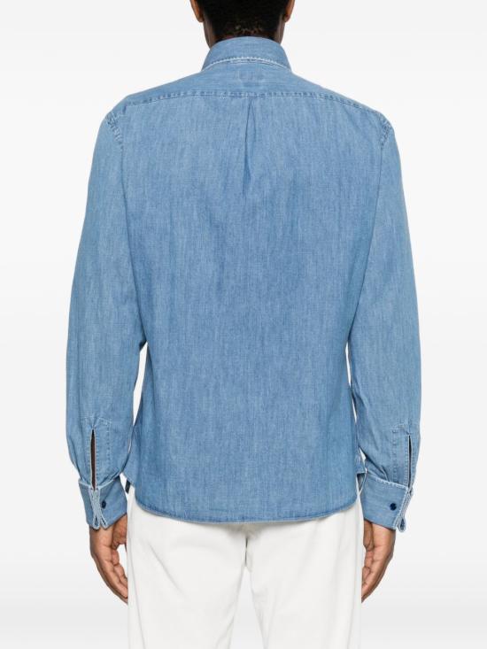 26FW 브루넬로 쿠치넬리 셔츠 MH192S1898 C8333 LIGHT BLUE - BRUNELLO CUCINELLI