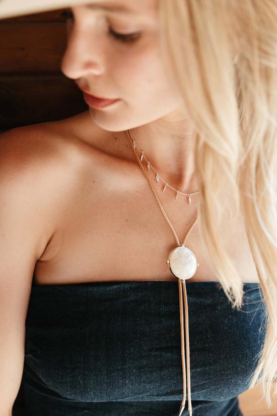  시에라 윈터 주얼리 목걸이/팬던트 투 스텝 볼로 타이 목걸이 - SIERRA WINTER JEWELRY