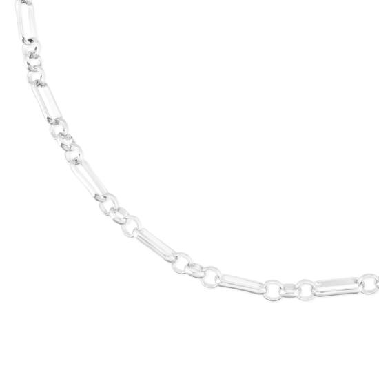  에클렉식 주얼리 바디 주얼리 스몰 멀티 링크 체인 브레이슬릿 실버 - EKLEXIC JEWELRY