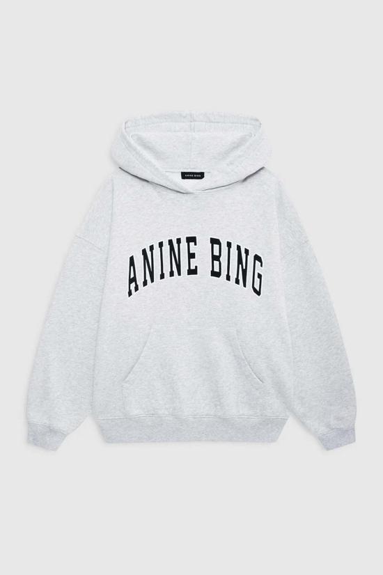  애니빙 스웨터 아니네 빙 하비 스웨트셔츠 후드티 헤더 그레이 - ANINE BING