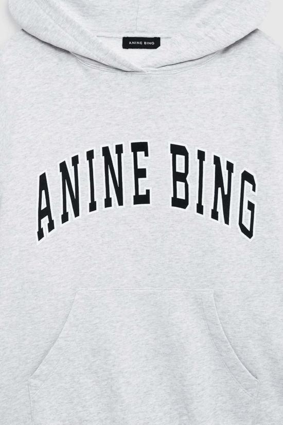  애니빙 스웨터 아니네 빙 하비 스웨트셔츠 후드티 헤더 그레이 - ANINE BING