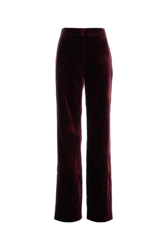 26FW 베르사체 스트레이트 팬츠 10258841A19180 1R580 Burgundy