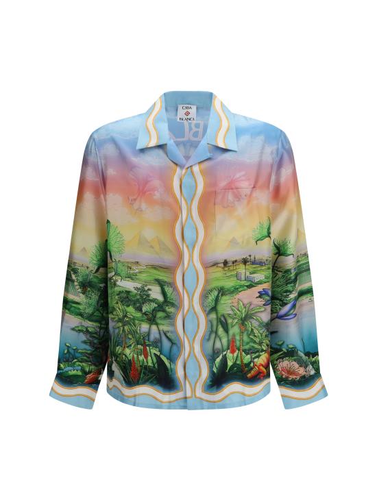 26FW 카사블랑카 긴팔 셔츠 MAW26SH00604 TENNISCLUB MULTICOLOUR