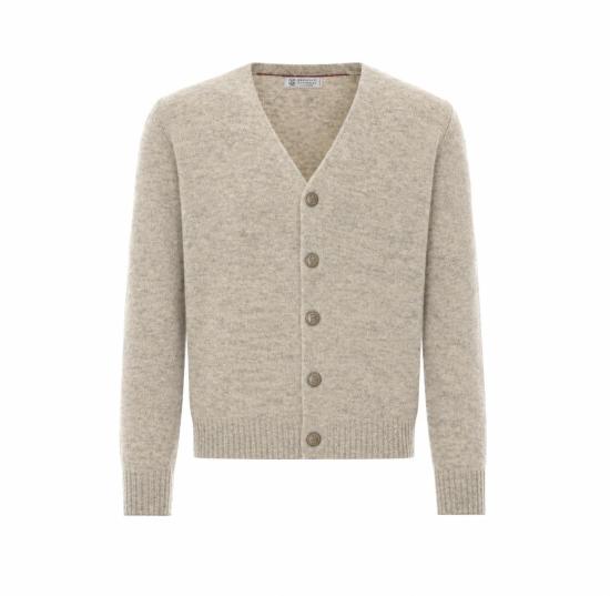 26FW 브루넬로 쿠치넬리 가디건 MTF709906 CY921 BEIGE