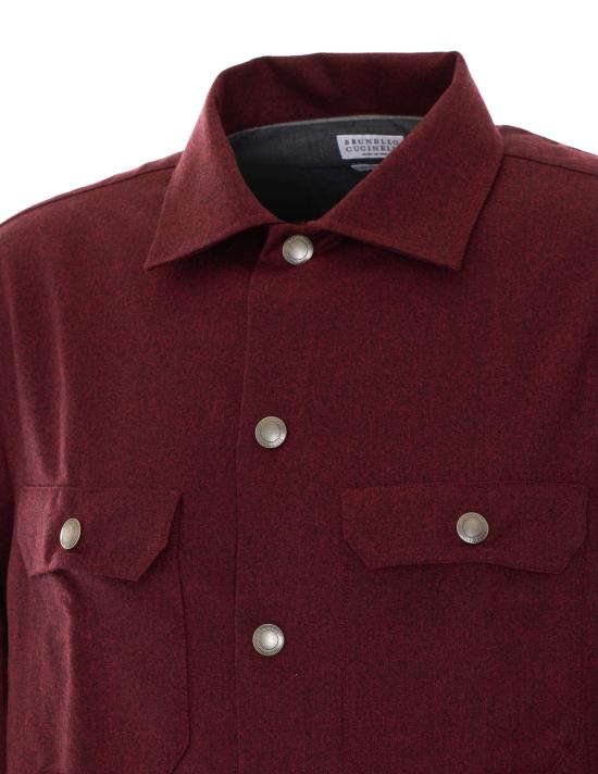 26FW 브루넬로 쿠치넬리 셔츠 MY6660721 C063 RED - BRUNELLO CUCINELLI