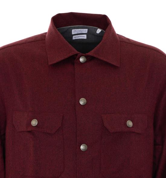 26FW 브루넬로 쿠치넬리 셔츠 MY6660721 C063 RED - BRUNELLO CUCINELLI