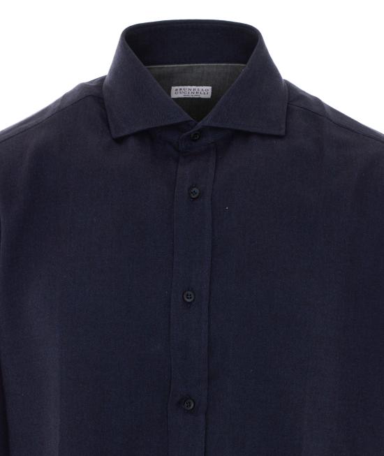 26FW 브루넬로 쿠치넬리 셔츠 MY6370028 C019 BLUE - BRUNELLO CUCINELLI