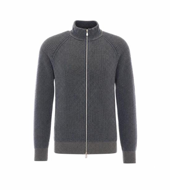26FW 브루넬로 쿠치넬리 캐시미어 가디건 M22700506 CYT41 GREY