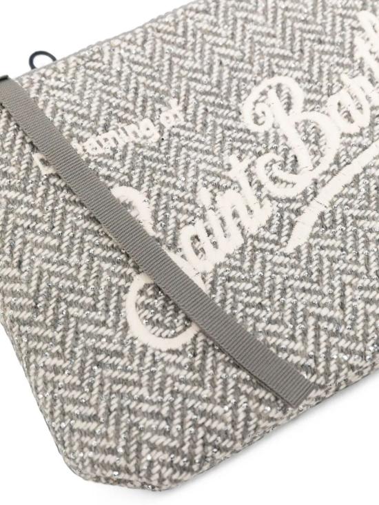 26FW 세인트바쓰 클러치/파우치 ALI0022 00283M HERRINGBONE 15 STRASS EMB - MC2 SAINT BARTH