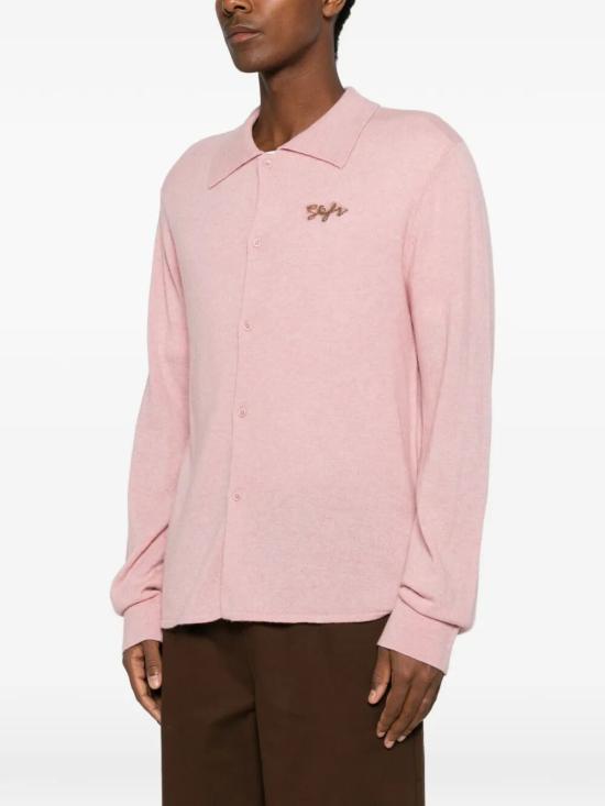 26FW 세퍼 셔츠 KNITTEDDARK DARK PINK - SEFR