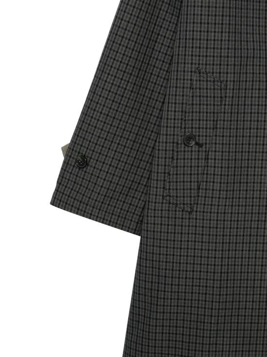 26FW 매킨토시 코트 OC2315 GREY CHECK X KHAKI - MACKINTOSH