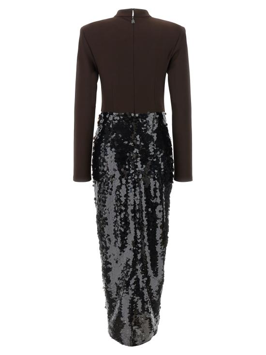27SS 로테이트 바이 크리스텐슨 롱 원피스 11678016671667 Brown - ROTATE BY BIRGERCHRISTENSEN
