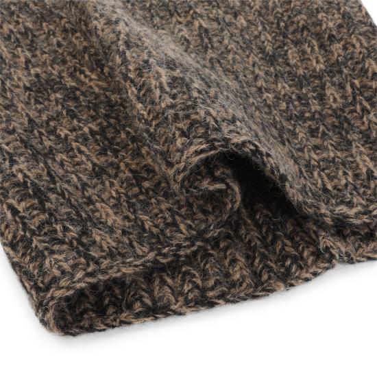 26FW 르메르 알파카 야크 울 혼방 넥 워머 TA0023 LK1029 MU405 TOBACCO ECORCE BLACK - LEMAIRE