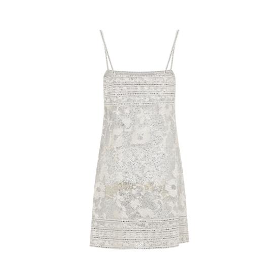 26FW 에르마노 설비노 숏 원피스 D492Q718CTZLI 30000 MOONBEAM - ERMANNO SCERVINO