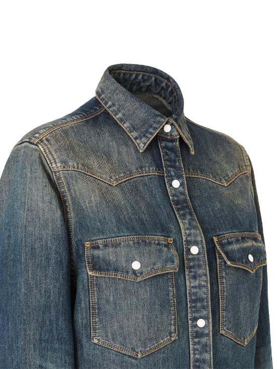 26FW 펜디 셔츠 FLF867 B1PD F19S8 MEDIUM WASH BLUE - FENDI