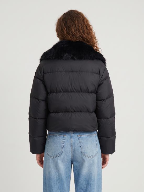 26FW 구찌 시어링 패딩 폴리에스터 재킷 시어링 패딩 폴리에스터 재킷 A0099U BLACK - GUCCI